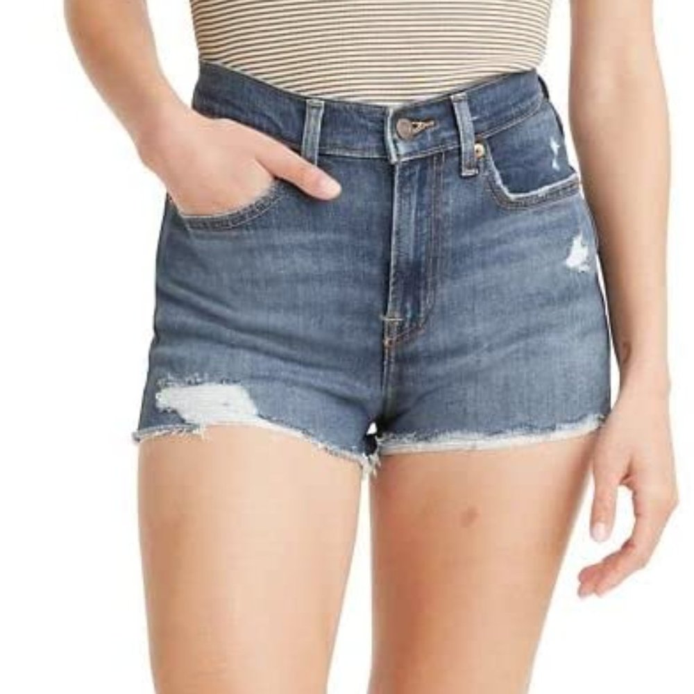 Levi's High-Rise Shorts - Chelsea When (Dark Indigo)